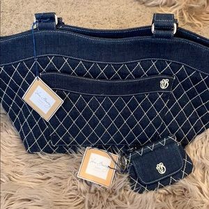 Ashley denim Vera Bradley purse and wallet
